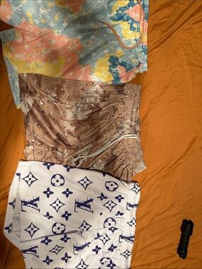 Three rare color combos in this brand.Designer & monogram inspired and patterns.